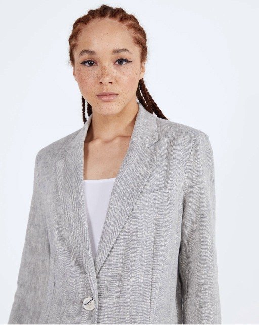 Linen-effect blazer - Image 3
