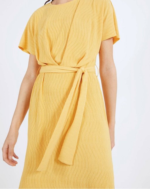 Midi dress with belt - Image 4