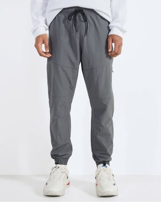 Nylon jogging trousers