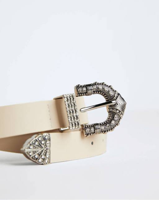 Cowboy belt with rhinestone details - Image 3