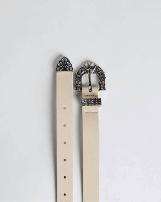 Cowboy belt with rhinestone details - Image 5